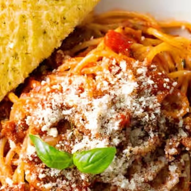 Meat Sauce Spaghetti.